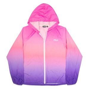 Fila Pink & Purple Ombre Windbreaker Jacket